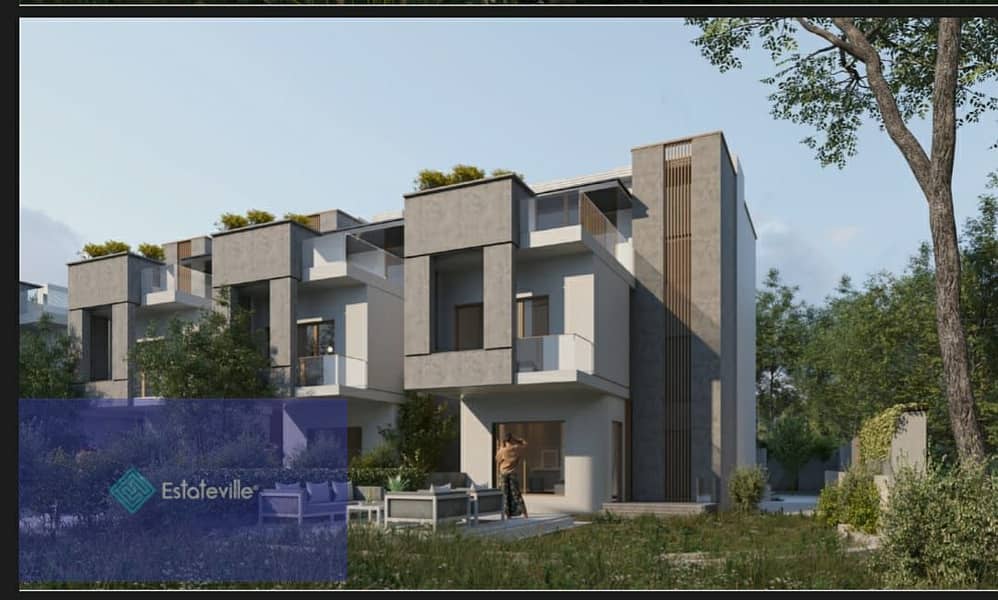 Townhouse 266 meters with a down payment of 940 thousand and payment over 8 years in the Fifth Settlement on the Ring Road next to Cairo Festival City 2