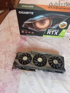 كارتين 3080Ti جيجا بايت حاله فوق الممتازه وسعر ممتاز