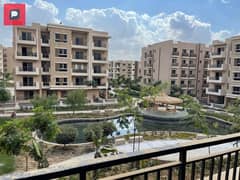 Apartment for sale, the last stage in a compound in the heart of Taj City, in front of the KEMPINSKI Hotel and directly on the Suez Road in front of t