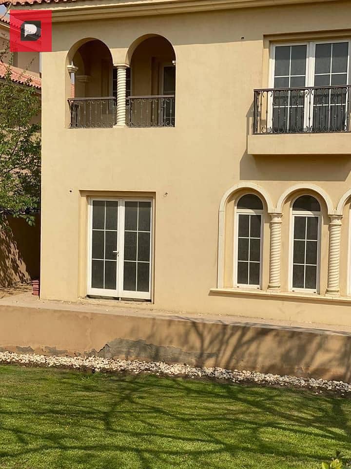 Townhouse for sale behind the American University in front of Patio 7 in La Vista Patio Town, the most distinguished location in the Fifth Settlement 9