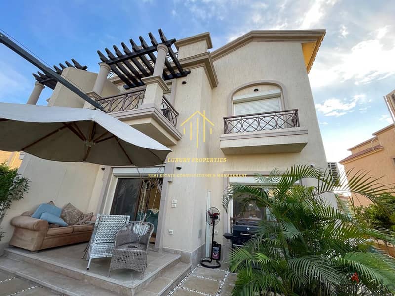 على لاند سكيب توين هاوس تشطيب فندقي مدينتيHotel Twin House in Madinaty 11