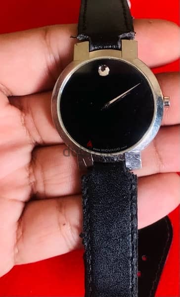 MOVADO MUSEUM BLACK QUARTZ REF. 84 45 1891 35MM 2