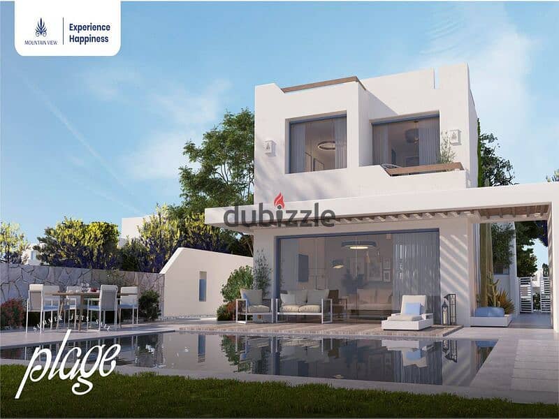 Chalet in Plage Mountain View Sidi Abdel Rahman next to Hacienda and Marassi with only 5% DP | Fully finished with AC View on Crystal Lagoon 0