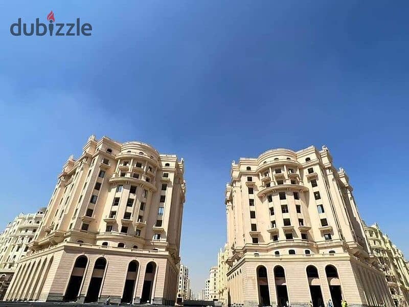 Your apartment in R5 in the heart of the Administrative Capital Fully finished, built in the French style Ready to move 5% down payment 8