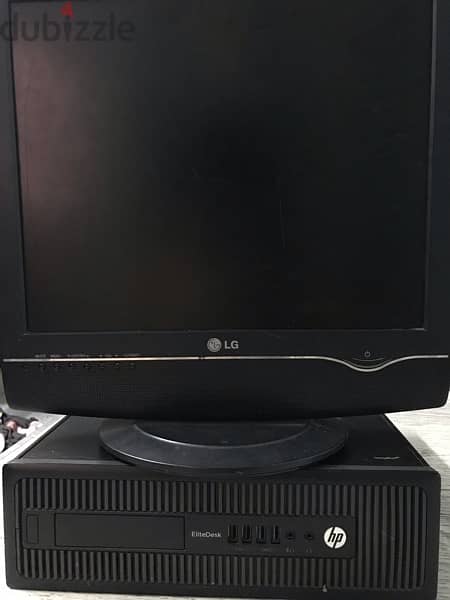 combo hp elitedesk 705 G2 , LG flatorn m1717s 3