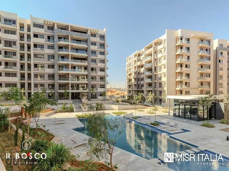 Get an Ready to move apartment  the heart of the new capital , with a special discount on cash and a 5% down payment with Misr Italia 11