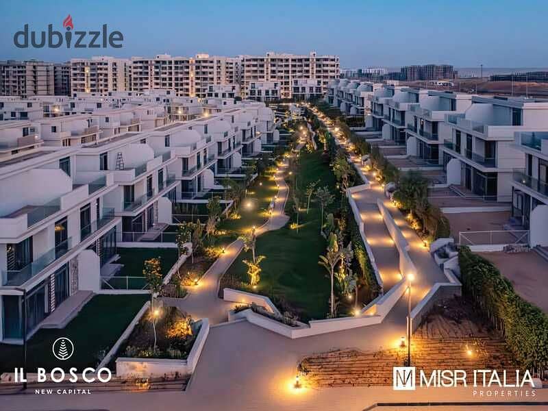 Get a Ready to move apartment with a private garden, in the heart of the new capital, a 5% DP with Misr Italia 7