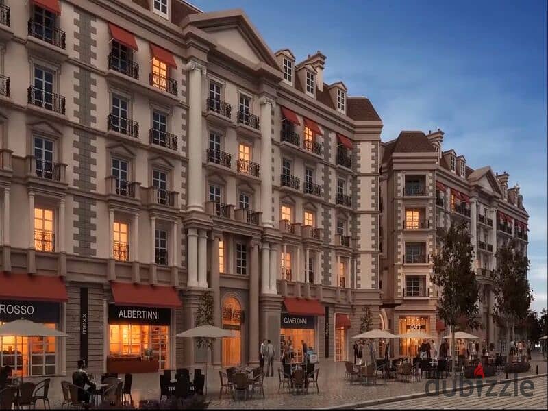 Ready to move Apartment  with a 5% down payment in the heart of the new Capital, built in the French style and fully finished 2