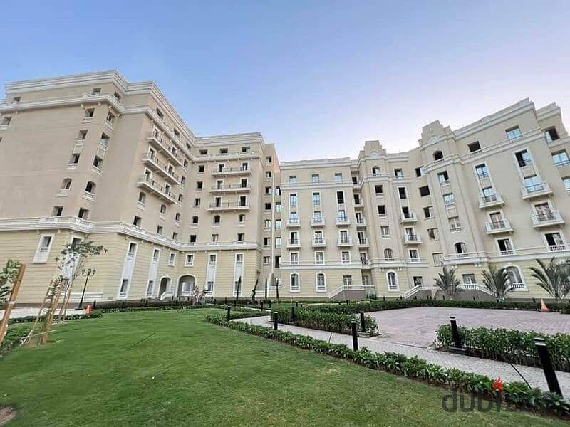 شقه غرفتين استلام فوري بتشطيب كامل في قلب العاصمه الاداريه مبني علي الطراز الفرنسي | 5% مقدم * Garden city * 6