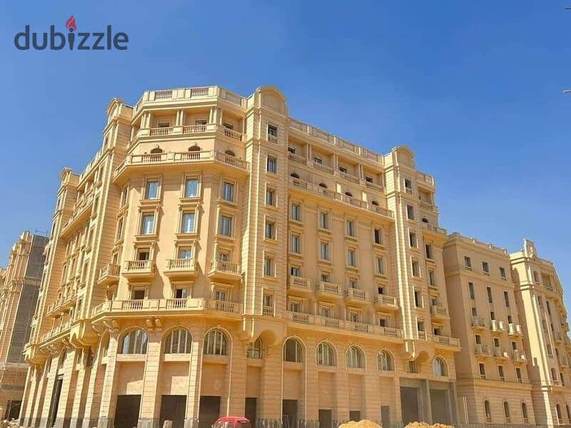 Two-room apartment, Ready to move, fully finished, in the heart of the new Capital, built in the French style 5% down payment * Garden city 13