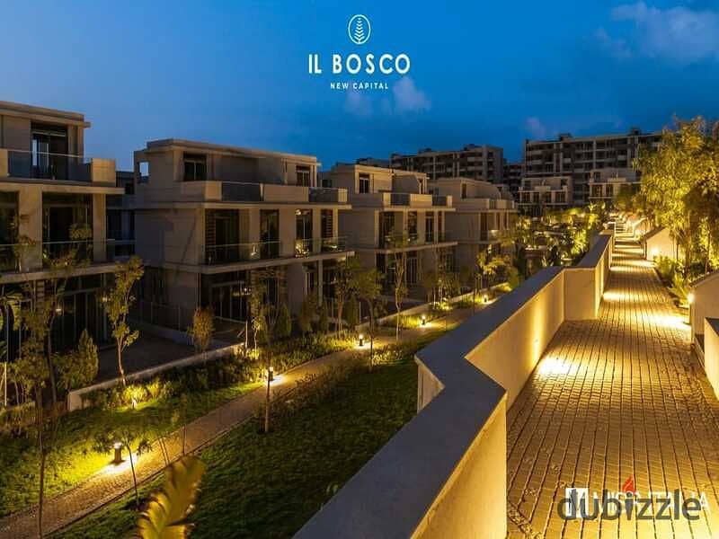 شقه للبيع استلام فوري في قلب العاصه الادارة بخصم مميز ومقدم 5% مع مصر ايطاليا - البوسكو | IL Bosco 19