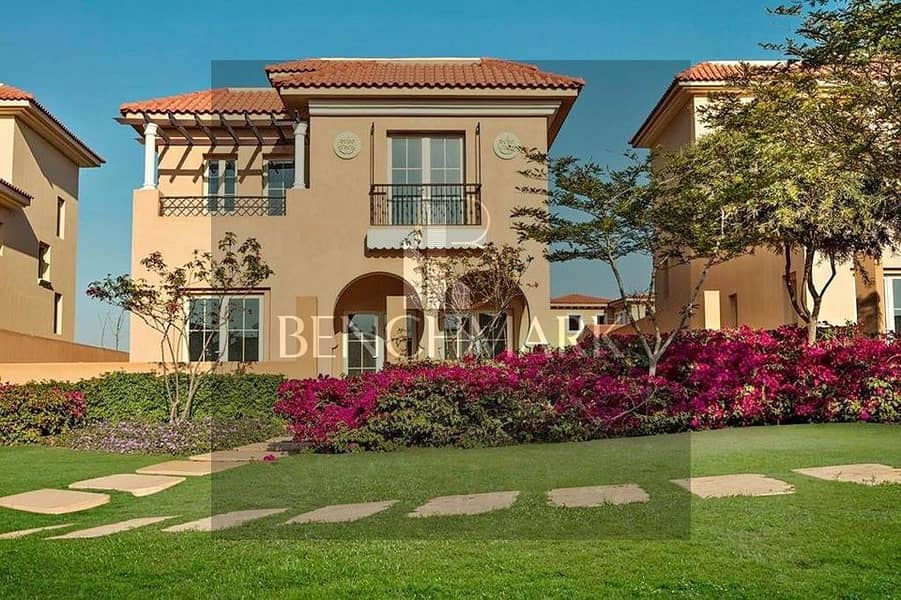 Standalone Villa ( S Villa ) 239m with garden 60m and roof 78m for sale in Sarai Compound esse residence, New Cairo, Mostaqbal City, next to Madinaty 4