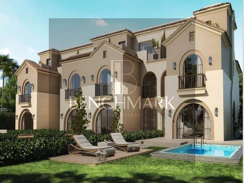 Standalone Villa ( S Villa ) 239m with garden 60m and roof 78m for sale in Sarai Compound esse residence, New Cairo, Mostaqbal City, next to Madinaty 19