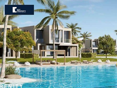 Lagoon View and fully finished Chalet with garden for sale with 5% down payment and 9 years installments in Ras El Hekma 4