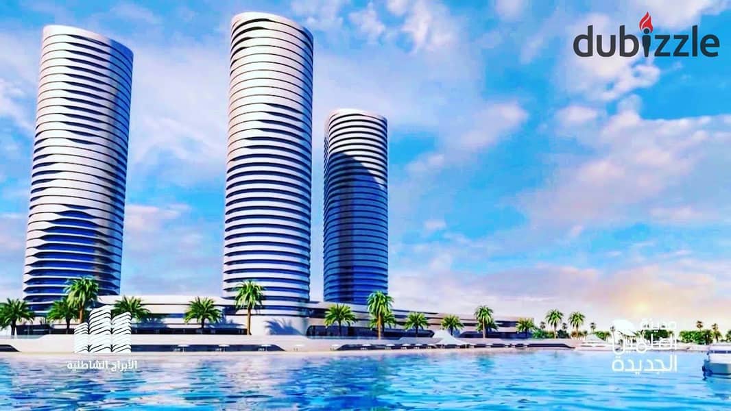 Studio for sale fully finished sea view in The Gate El Alamein Towers 14