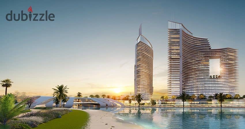 Studio for sale fully finished sea view in The Gate El Alamein Towers 15