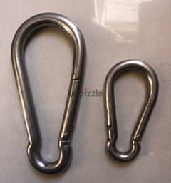 two Heavy Duty Spring Snap Hook