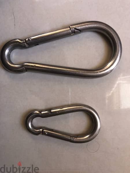 two Heavy Duty Spring Snap Hook 3