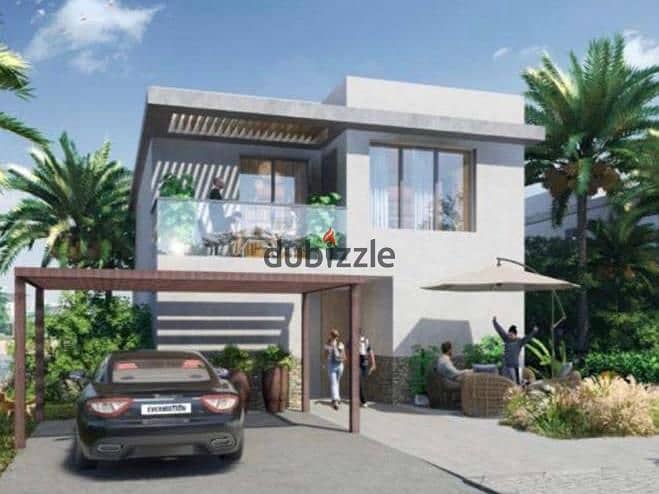 شالية متشطب 159م+جاردن للبيع في الساحل الشمالي سيلفر ساند لنجيب ساويرس Finished Chalet 159m+garden for sale North Coast Silver Sands by Naguib Sawiris 0