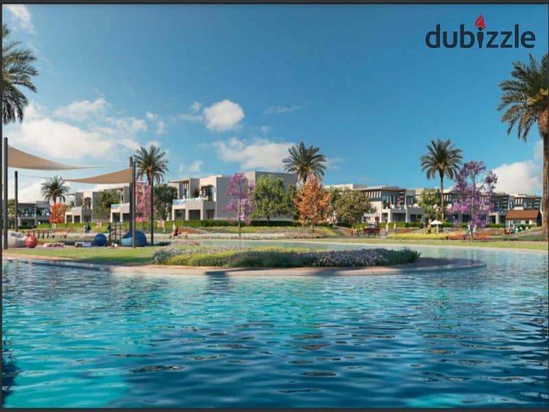 Apartment for sale*Hyde Park* with 5% down payment in the heart of New Zayed Garden Lakes and equal installments 3