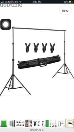 Back drop stand with back ground paper