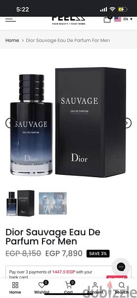 Dior Sauvage Eau De Parfum 100ml 3