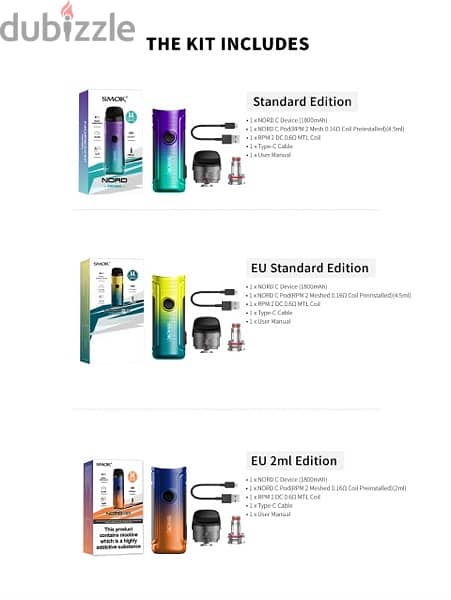 VAPE SMOK NORD C KIT 8