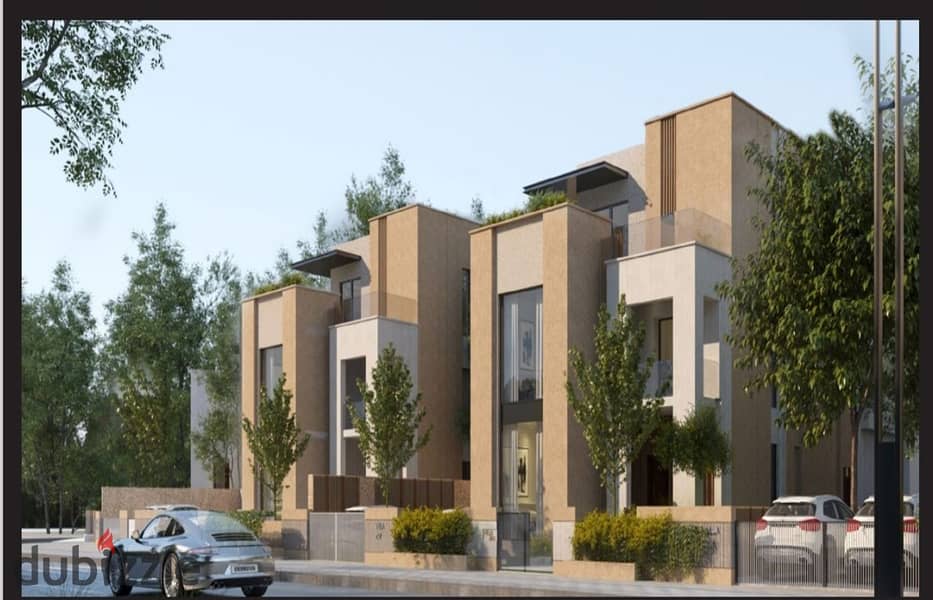 Corner duplex for sale in Ivoire Compound, Sheikh Zayed, complete with installments 1