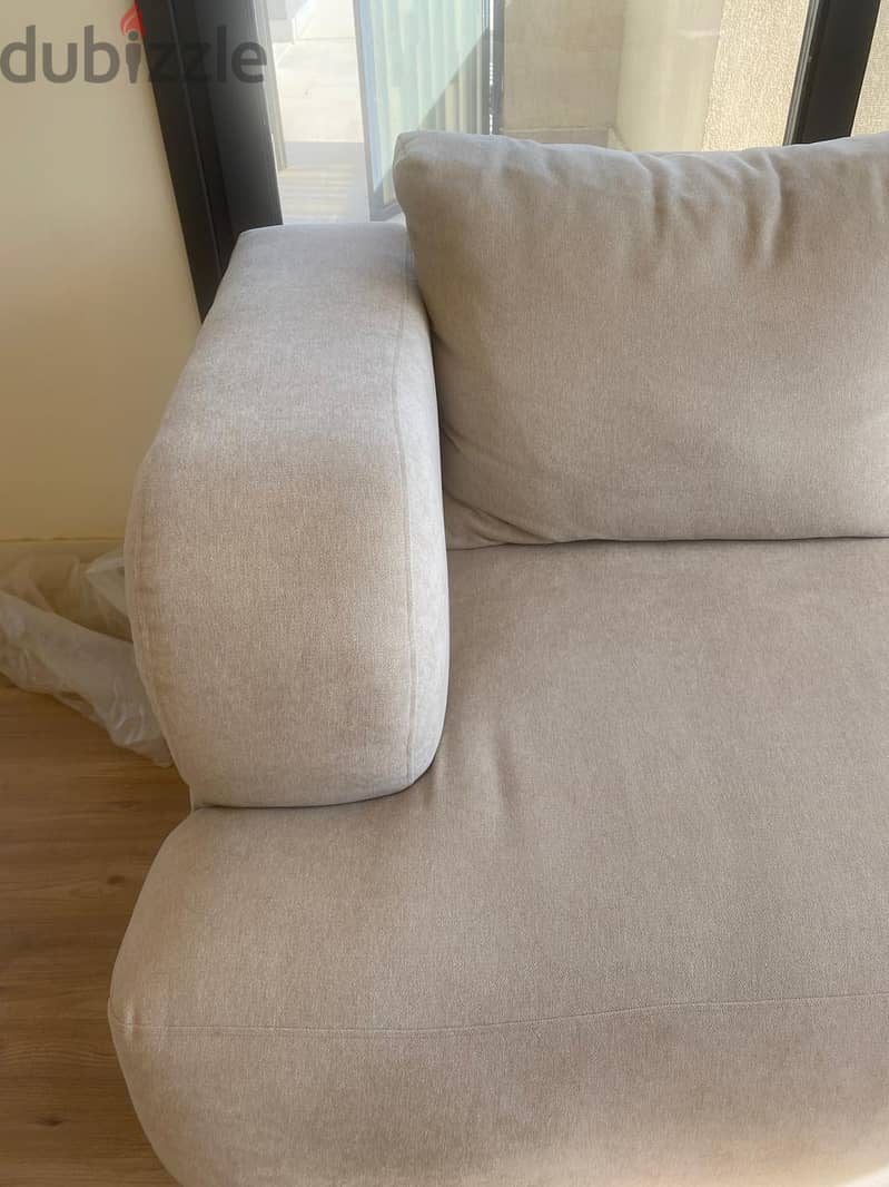 Beige Couch 2 Seater - Brand: Hippo 3