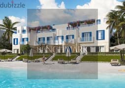 Town villa for sale 4 Bdr with a private beach on Crystal Lagoon Naia Bay North Coast delivery soon finished next to Fouka