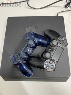 ps4 slim with 2 original controller and fifa 19