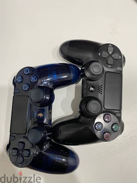 ps4 slim with 2 original controller and fifa 19 2