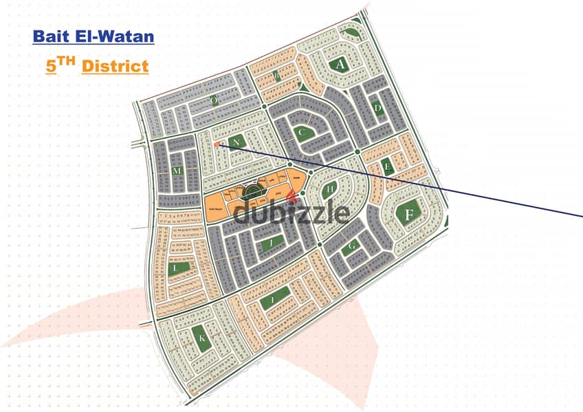 beit al watan new cairo شقة للبيع 205 متر 3 غرف في الحي الخامس بيت الوطن التجمع الخامس 4