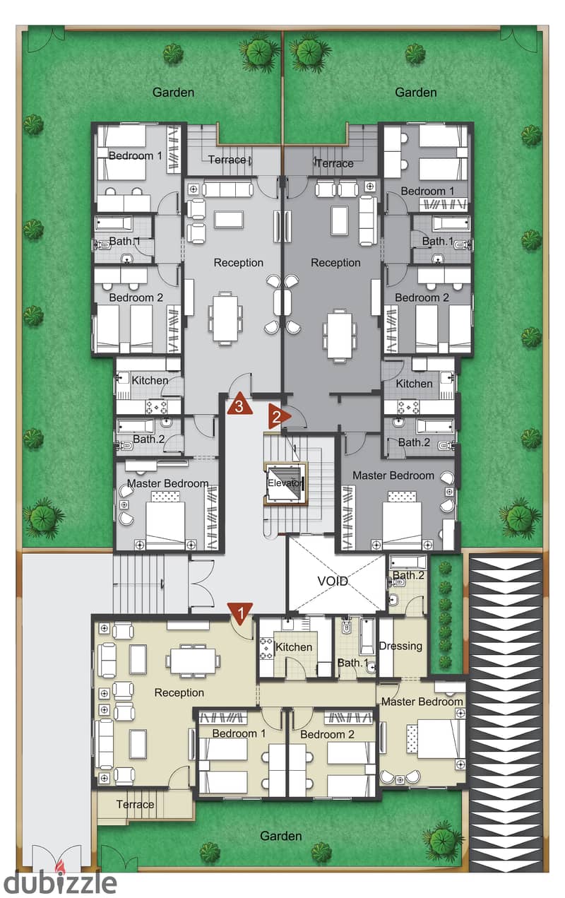 beit al watan new cairo شقة للبيع 160 متر بجاردن بمقدم وتسهيلات وعرض لاخر الشهر على سعر المتر في بيت الوطن التجمع الخامس 7