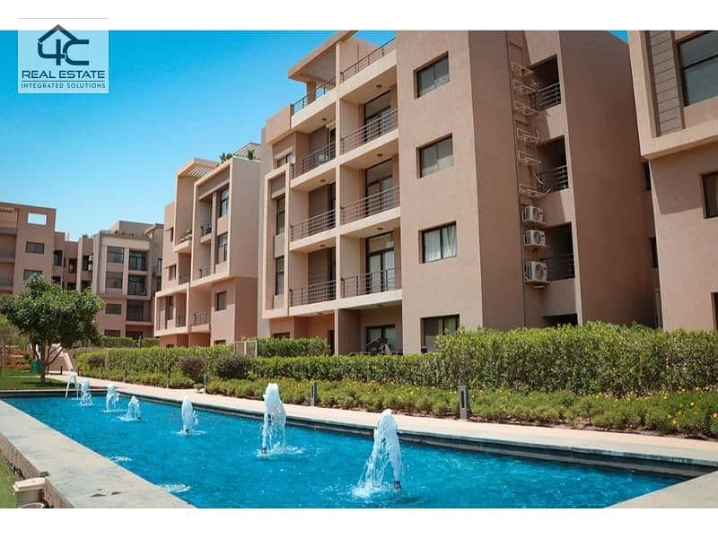 Apartment with Garden View Landscape ready to move for sale in Fifth Square Compound - Al Marasem 2