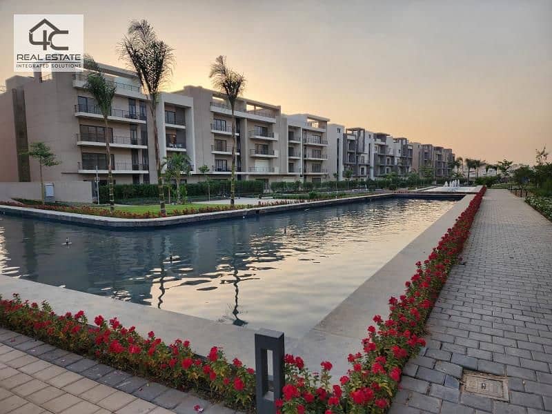 Apartment with Garden View Landscape ready to move for sale in Fifth Square Compound - Al Marasem 3