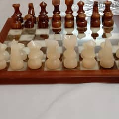 vintage alabaster chess set