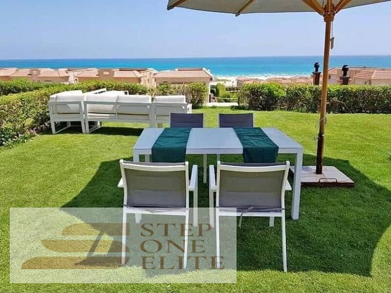 For quick sale, a two-bedroom chalet on the sea in installments in Telal Ain Sokhna Village 0