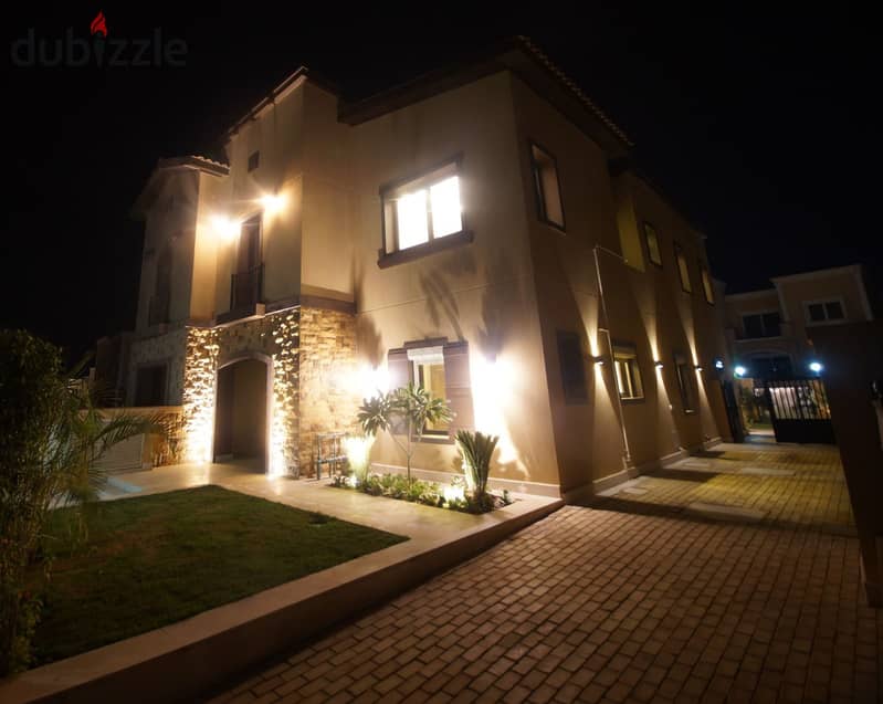 Twin house, ultra super luxury finishing, immediate receipt, with air conditioners and kitchen for sale | Mivida 24