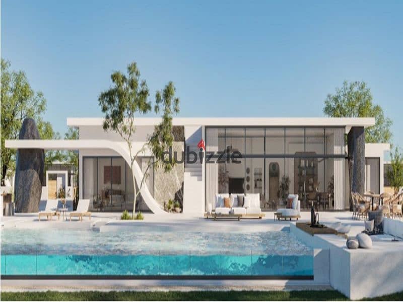 Chalet with only 5% down payment and installments over 10 years in Salt Ras El Hekma |  Fully finished| View first class on the Lagoon 15