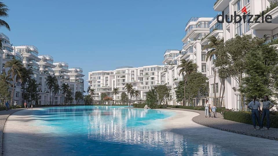 Two-room apartment for sale, the largest investment opportunity, living in the new Capital by Dubai Development, LUMIA LAGOONS 3