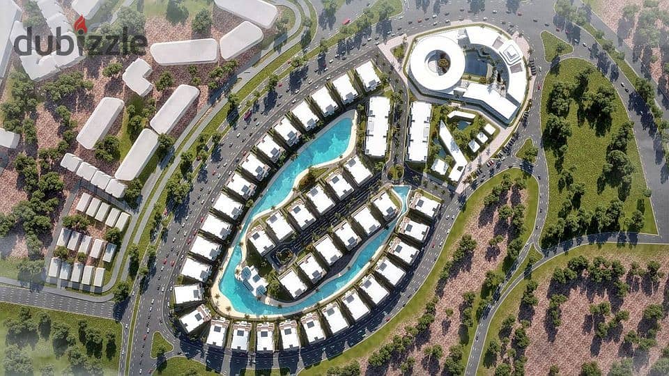 Two-room apartment for sale, the largest investment opportunity, living in the new Capital by Dubai Development, LUMIA LAGOONS 4