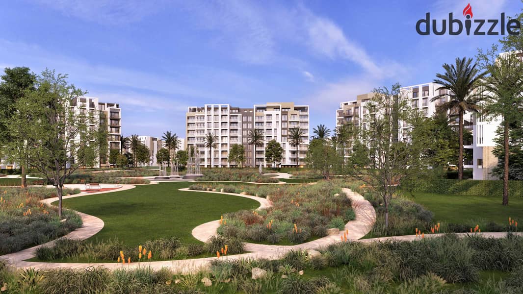 Apartment 127. M with garden 70. M in Ora Zed East New Cairo fully finished for sale with the lowest down payment 6