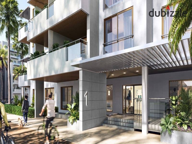 With 0% down payment, an apartment for sale, fully finished Immediate receipt  In Al Burouj Compound View Landscape | Al Buruj 17