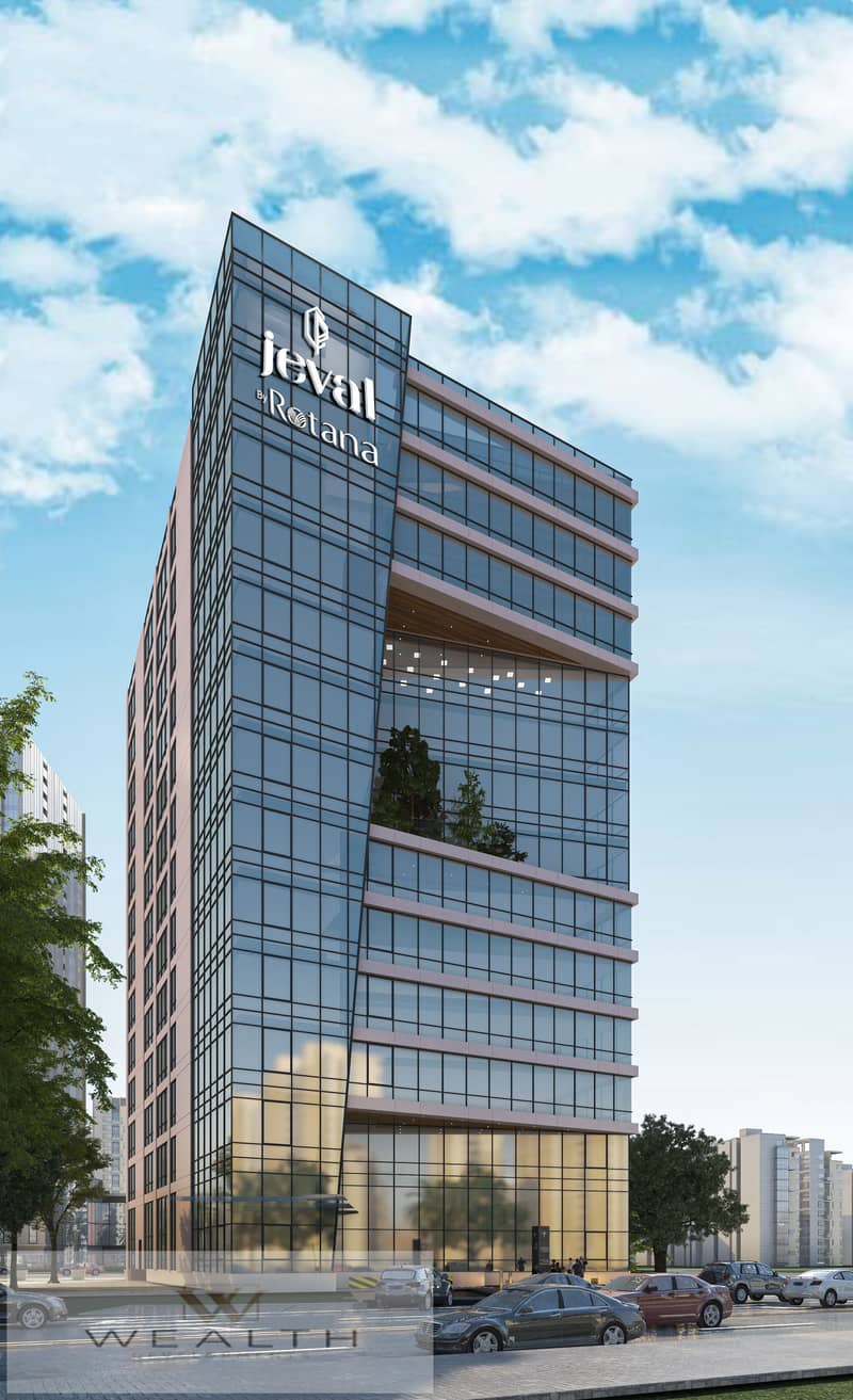 A two-story commercial property ground floor and first floor is available in the New Capital, located on the Western Axis. T has a 140-meter he projec 6