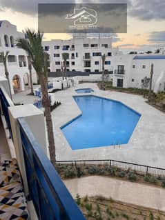 Amazing pool view for 3 bedrooms with Greek style in marassi |فيو مميز على حمام السباحة لشاليه 3 غرف بالنمط اليونانى