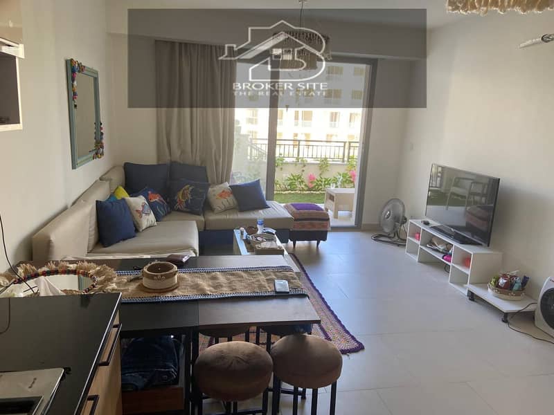 Hot deal Ground floor pool view 1 bedroom in marassi for sale | شاليه غرفه ارضى بجاردن على البول مباشرة 2