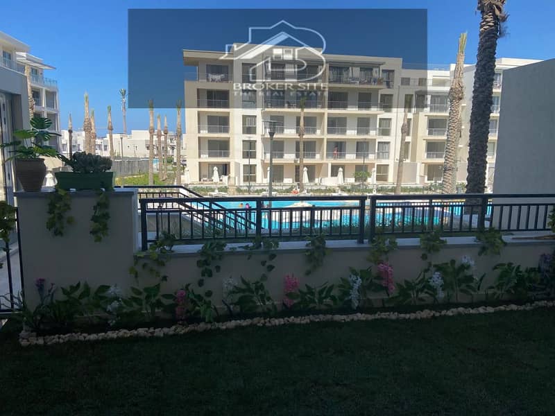 Hot deal Ground floor pool view 1 bedroom in marassi for sale | شاليه غرفه ارضى بجاردن على البول مباشرة 4