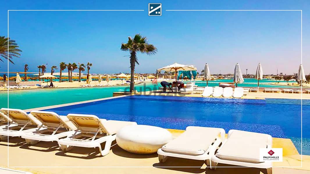 شاليه في هاسيندا باي - hacienda bay جولف فيوز 110م متشطب مقدم 3.5 2