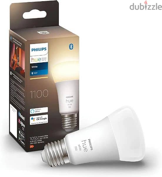 Philips Hue White E27 LED Lamp (1,100 lm)  smart lamp 0